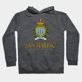 San Marino - Coat of Arms Design Hoodie